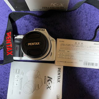 一眼レフカメラ　美品。3回だけ使用。PENTAX定価7万ほど