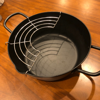 深型揚げ鍋(アミ付き)20cm の画像