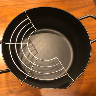 深型揚げ鍋(アミ付き)20cm の画像