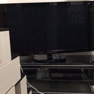 【無料】フロアー型AVボード、大型テレビスタンド（ブラック、60...