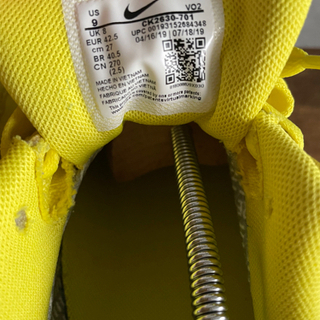 NIKEナイキ　エアフォース1 ゴアテックス　GORE-TEX イエロー　27cm 美品！の画像