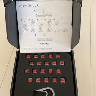 🉐Logicool G PRO X [完品]タクタイル付(青軸＋赤軸)の画像