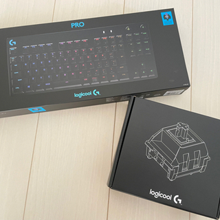 🉐Logicool G PRO X [完品]タクタイル付(青軸＋赤軸)の画像