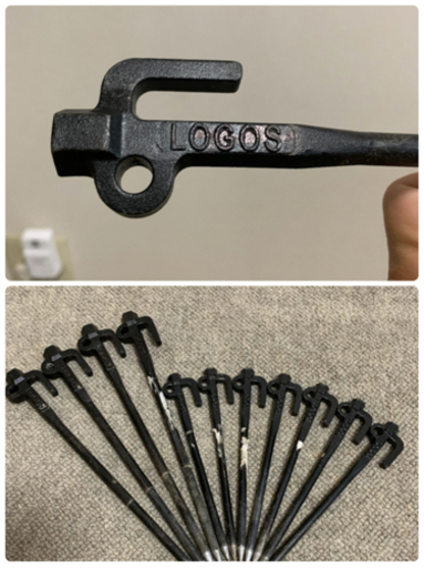 【取引中】ワンポールテント　セット　LOGOS
