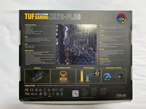 ASUS TUF GAMING X570-PLUS X570/AM4/ATX　マザーボード　AMD Ryzen
