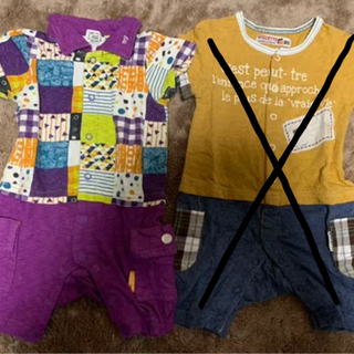 前開きロンパースの画像