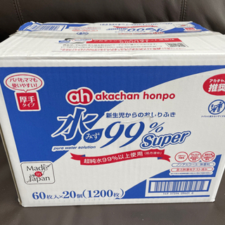 アカチャンホンポおしりふき　ケース渡し