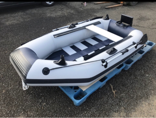 ２人乗り　インフレータブル　バス釣り　海釣り等　釣りボート船外機３馬力対応　しん
