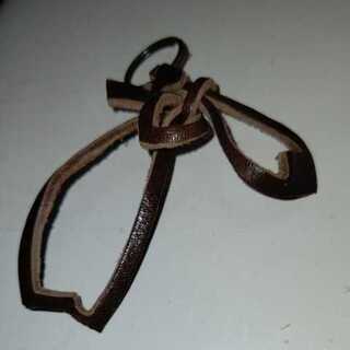 新品未使用 高級レザー 栃木レザーのキーホルダー チャーム 革 ...