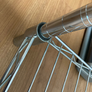 処分　2段アルミラック　幅80cm 高78cm 奥35cmの画像