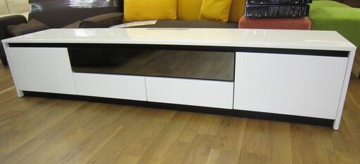 R227 高級 大塚ぐ購入 ロングローボード、テレビボード 幅201cm 美品