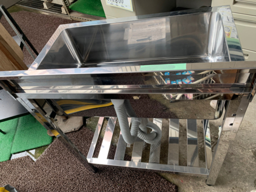 ☆新品　未使用品　アズマ　1槽シンク　750x450x800mm☆