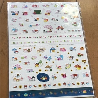 ほっぺちゃんグッズ８個☆シール５枚、クリアファイル、下敷き、ネックレスの画像