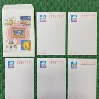 ちびまる子ちゃん 絵入りはがき　50円葉書5枚セットの画像