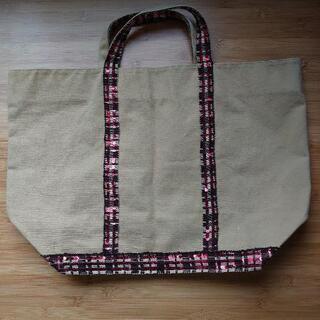 【あげます】トートバッグ  カーキ 35cm x 32cm x ...