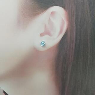 597◇未使用◇シルバーカラーピアス4点セットの画像