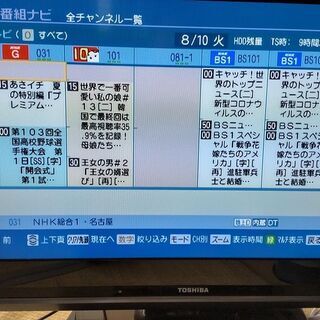東芝 REGZA32型テレビ + VARDIAレコーダーの画像