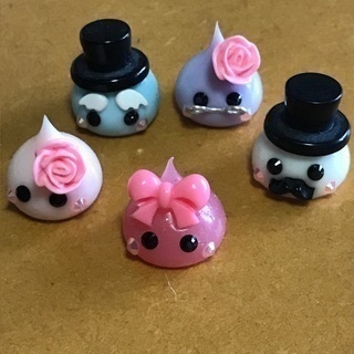  ☆ほっぺちゃんファミリーオブジェ５個&クラウンミニほっぺちゃん３個&ほっぺちゃん３個☆オブジェの画像