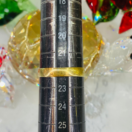 【中古品】 K18 ヘビリング 22号  4.8g［154］