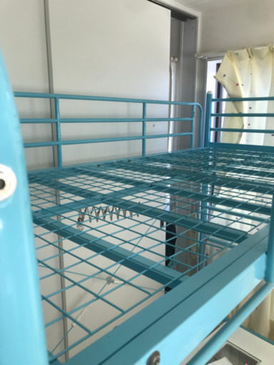 ロフト　ベッド　水色