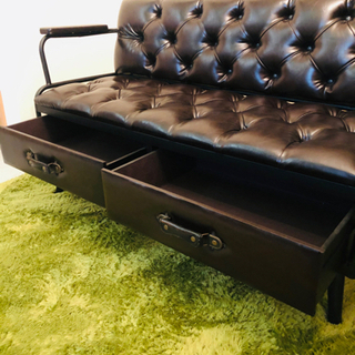 アンティーク レザー ソファー