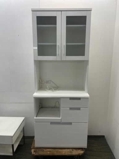 キッチン収納　食器棚　レンジ台　炊飯器台　お洒落　台所　激安　棚　幅80cm