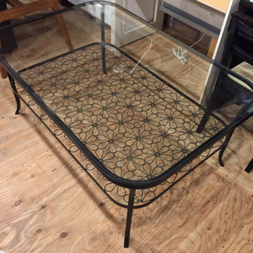 ★オシャレ★ IKEA イケア KLINGSBO ガラステーブル ローテーブル
