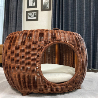 キャットハウス・ローテーブル・陶・ガラス