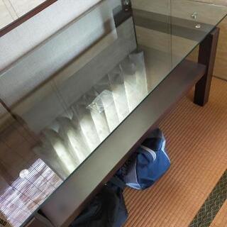 最終値下げ 美品 ガラステーブル バリ風 アジアン雑貨 センター...