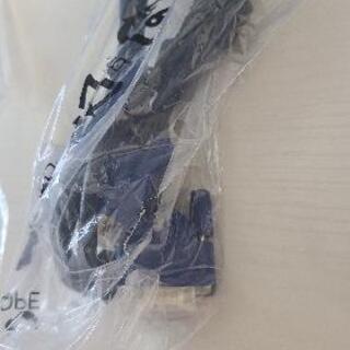 ディスプレイに付いてたケーブル3種の画像