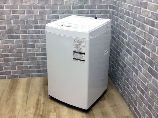 【ハッピー西葛西店】全自動洗濯機　4.5kg　東芝　2018年式　ID:58677