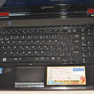 最新Windows10+office 新品爆速SSD512GB 東芝 T751/T8DR Core i7-2670QM/8GB/15.6インチ/ブルーレイ/WEBカメラ/HDMI/便利なソフト多数の画像