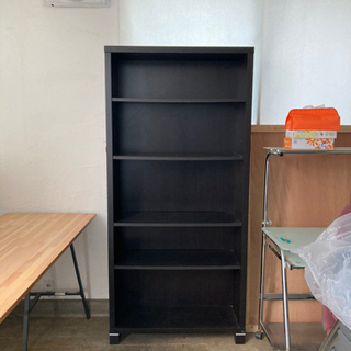本棚　木　黒　間仕切り