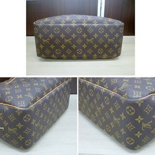 本物 ルイヴィトン LOUIS VUITTON ドーヴィル M47270 モノグラム ボストンバッグ ハンドバッグ ネームタグ カデナの鍵なし 苫小牧西店の画像