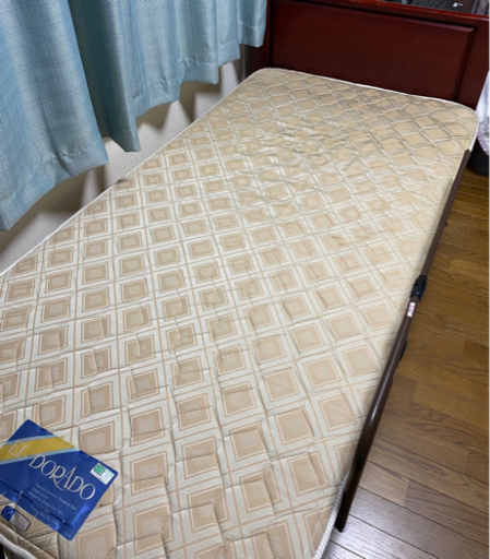 シングルベッド　マットレス付き　布団止め付き