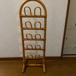籐スリッパラック