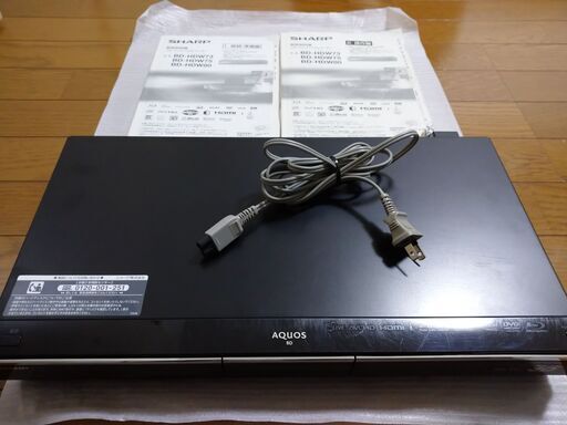 【中古】ブルーレイレコーダー　SHARP　BD-HDW73
