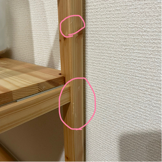 無印良品パイン材ユニットシェルフ８６ｃｍ幅　幅８６×奥行３９．５×高さ１２０ｃｍの画像