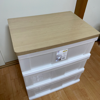 wood top chest ウッドトップチェスト　収納　アイリスオーヤマ　の画像