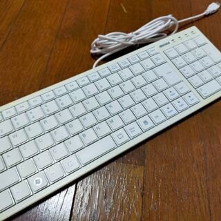 USB スリムキーボード バッファロー ホワイト