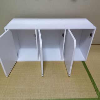 ホワイトのカラーボックスです！の画像