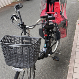 パナソニック電動自転車+チャイルドシート+レインカバー