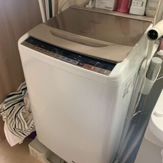 天下のビートウォッシュ 2018年製 美品 日立 8㎏ シャワーで汚れすっきり ナイアガラビート洗浄&自動おそうじ 洗濯機 BW-V80B 洗濯乾燥機 生活家電 激安 格安 破格 安い