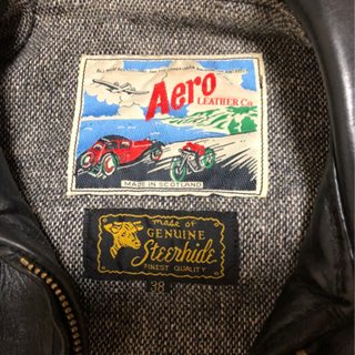 エアロレザー　ライダース ジャケットの画像