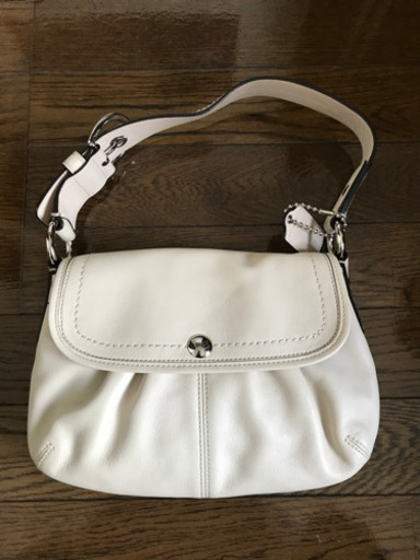 【美品】コーチ COACH ハンドバッグ ホワイト系