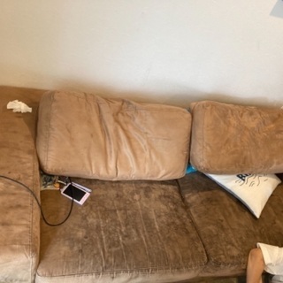 ソファー3人がけ ダークブラウン