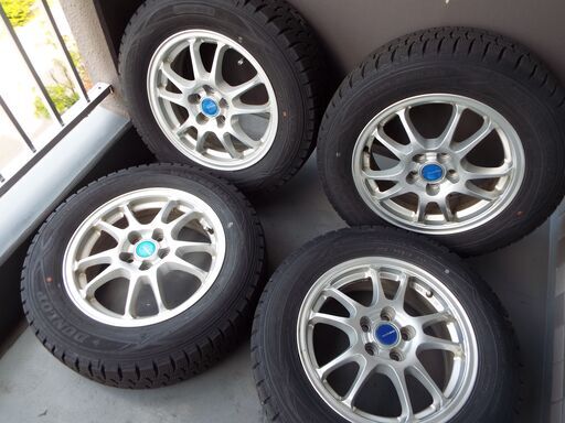 【購入者決まりました　多数問い合わせありがとうございました。】スタッドレスタイヤ＋ホイール　4組　【中古】