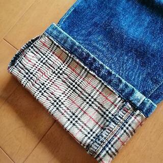 ※値下げしました※【バーバリー/BURBERRY BLUE LABEL】バーバリーチェックロールアップデニムの画像