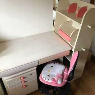 女の子　子供机　学習机　