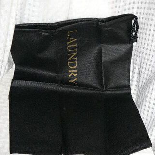 新品　大きめ ランドリー LAUNDRY 黒 ブラック 巾着袋 ...
